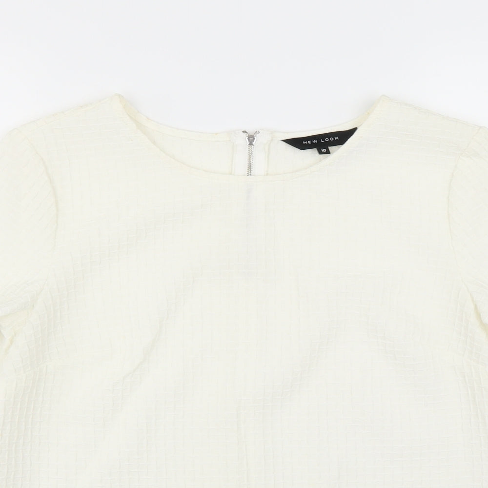 New Look Womens White   Basic Blouse Size 10