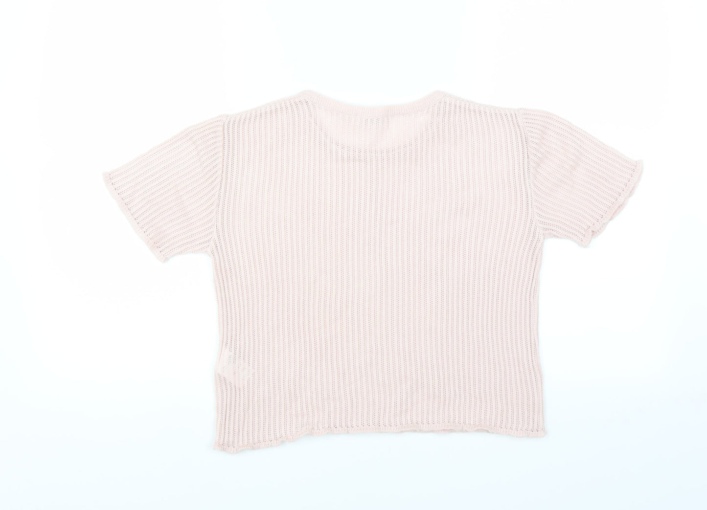 Cooperative Womens Pink   Pullover Jumper Size L  - CROPPED
