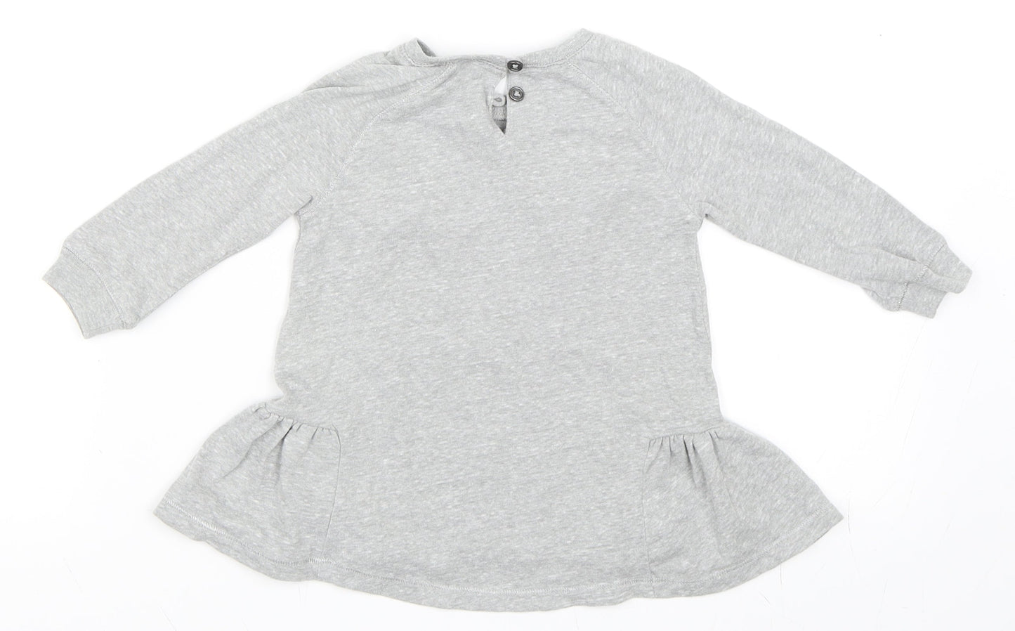 NEXT Girls Grey   Skater Dress  Size 9-12 Months  - Bunny