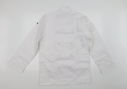 Back view of Portwest men’s white button-up, size XS