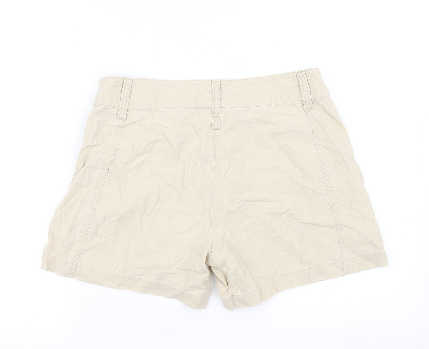Top Secret Womens Beige   Cut-Off Shorts Size M