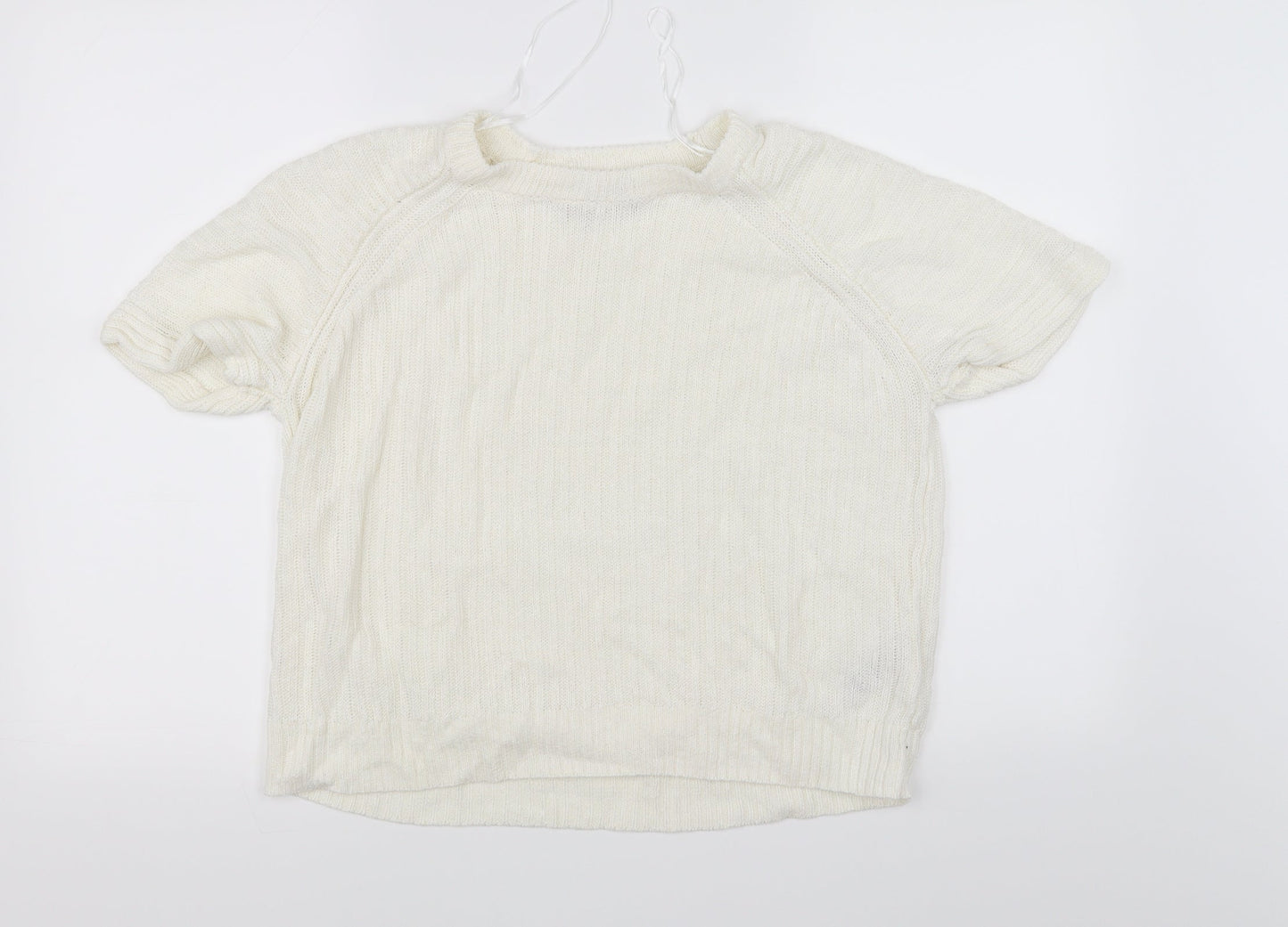 Marks and Spencer Womens White   Pullover Jumper Size 16