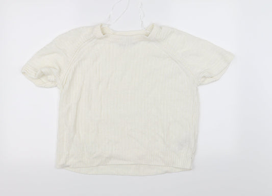 Marks and Spencer Womens White   Pullover Jumper Size 16