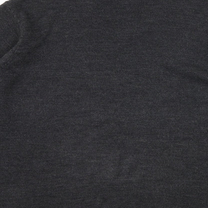 Brand and care label for Hutson Harbour men’s grey knit jumper, size L