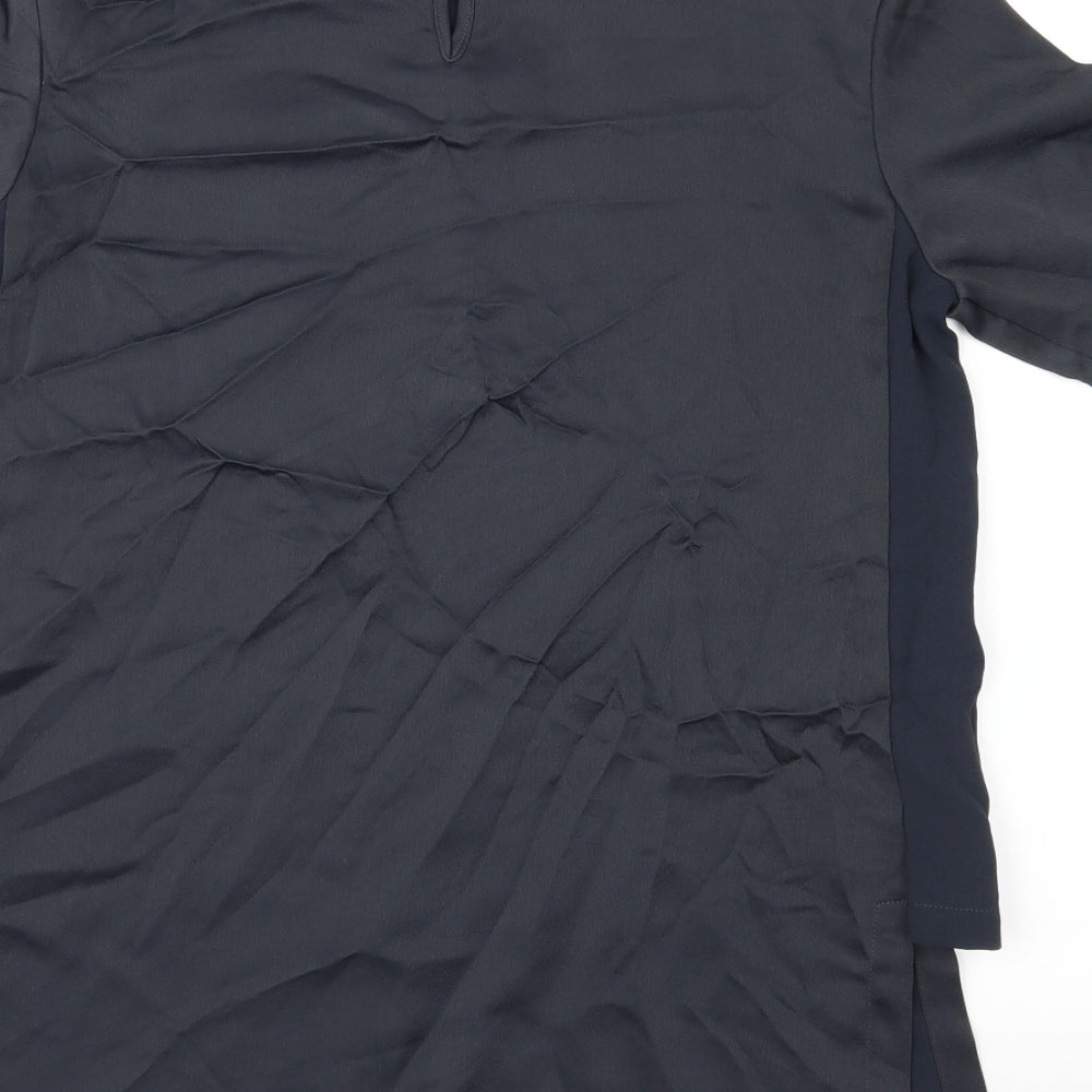 H&M Womens Blue   Basic Blouse Size 8