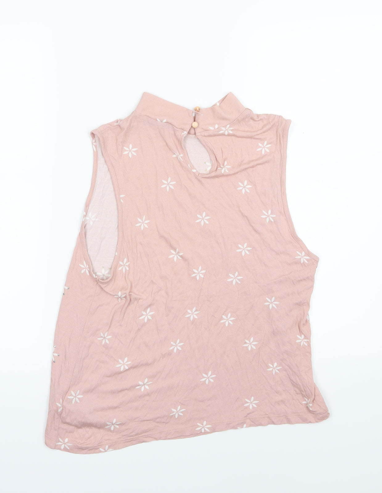 Atmosphere Womens Pink Floral Jersey Basic Blouse Size 16