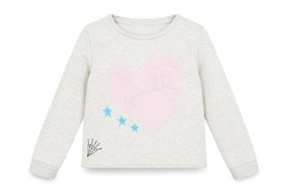 Very Girls Beige  Jersey Pullover Sweatshirt Size 5-6 Years  - Spoilt