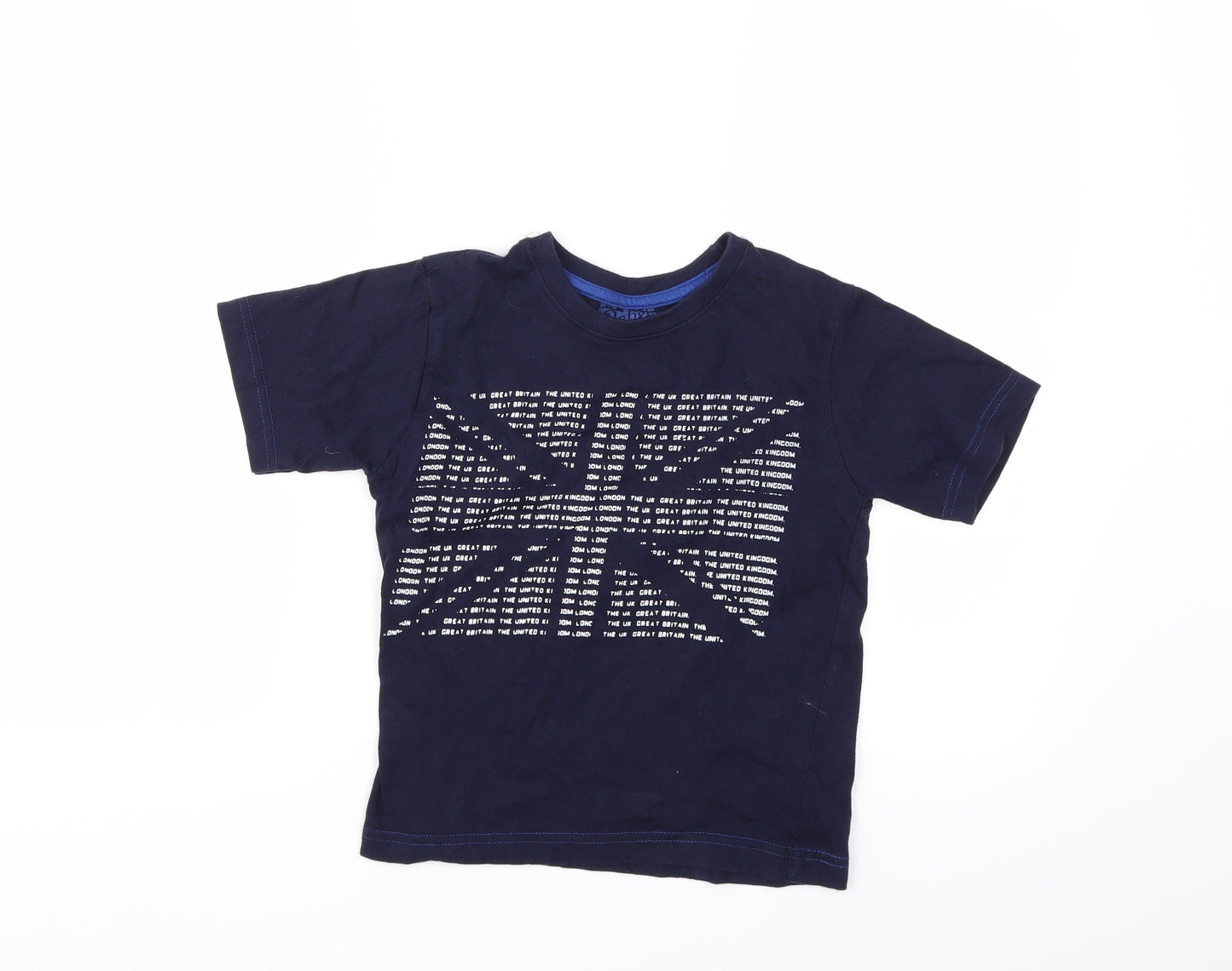 Rebel Boys Blue   Basic T-Shirt Size 6-7 Years