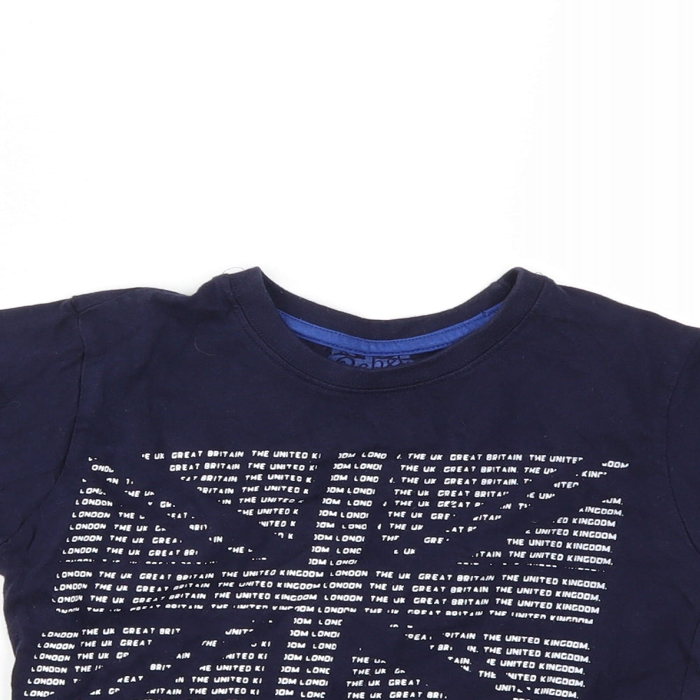 Rebel Boys Blue   Basic T-Shirt Size 6-7 Years