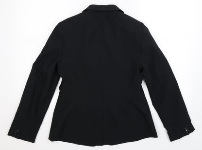 Back view of BHS women’s blue jacket suit jacket, size UK 10