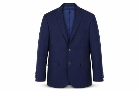 Front view of ONESIX5IVE men’s blue jacket suit jacket, size 40