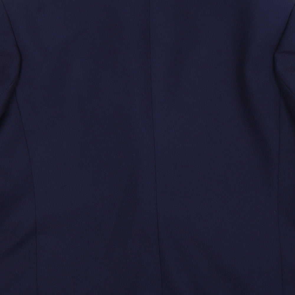 Preworn Womens Blue   Jacket Suit Jacket Size 12