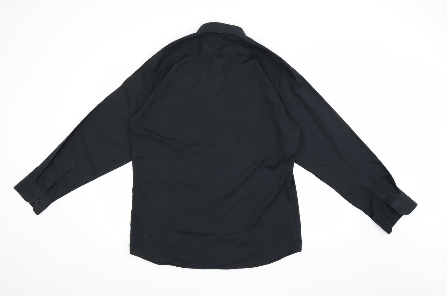 Marks and Spencer Mens Black    Button-Up Size M