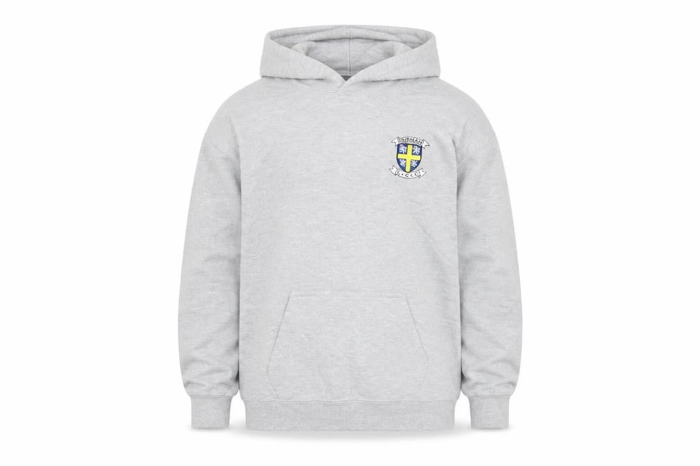 Just Hoods Boys Grey  Jersey Pullover Hoodie Size 12-13 Years  - Durham