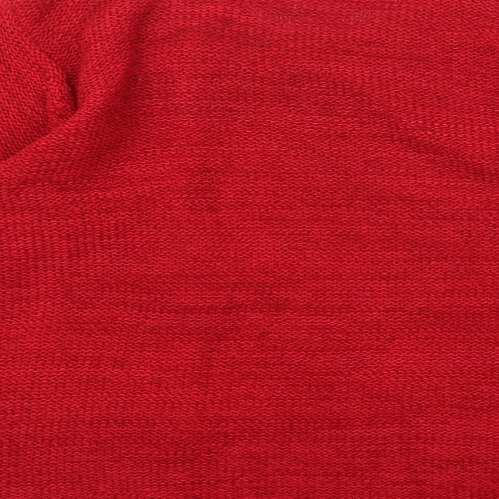 Ann Marie Womens Red  Knit Cardigan Jumper Size M