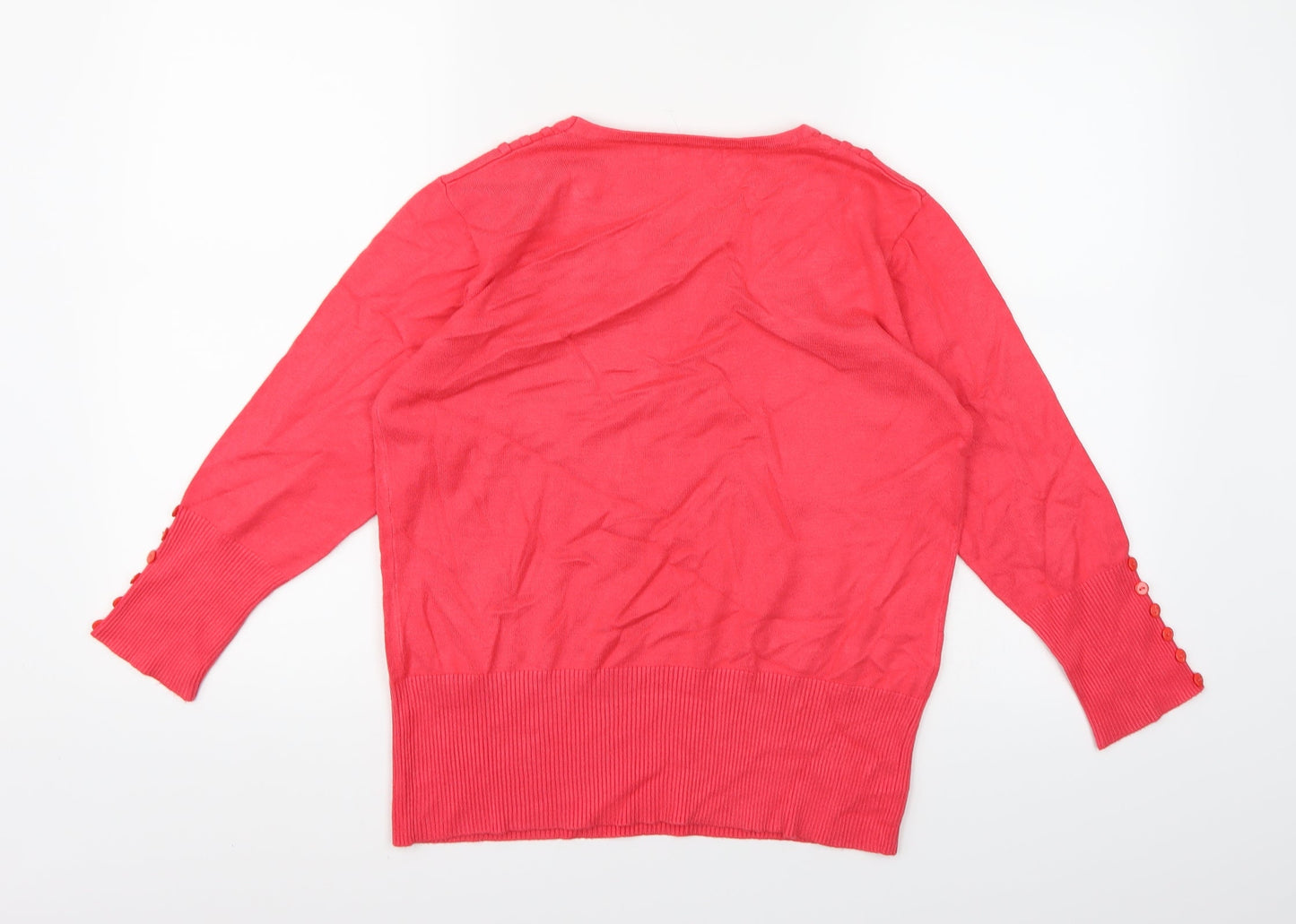 Preworn Womens Pink  Knit Pullover Jumper Size S