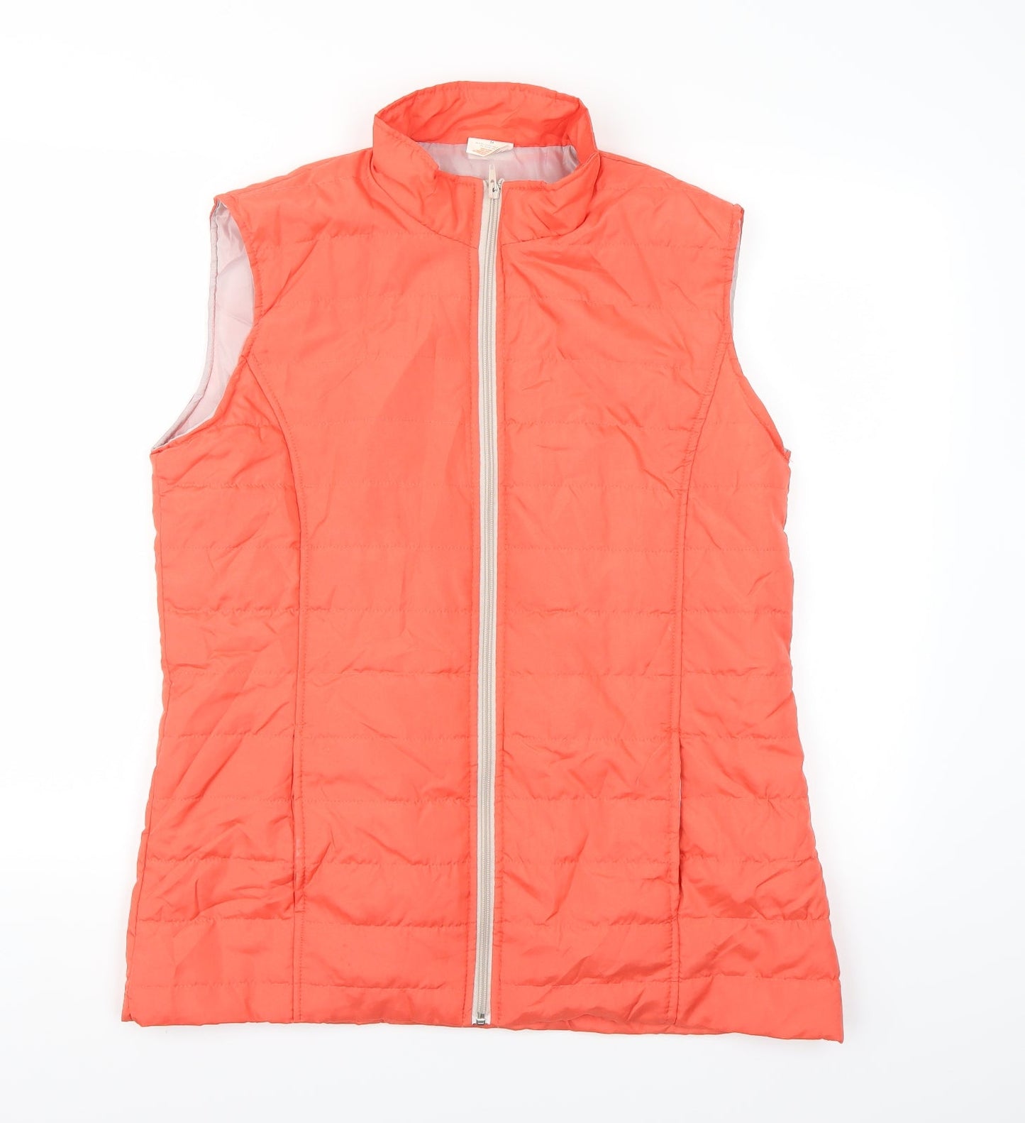 Anne De Lancay Womens Pink   Gilet Coat Size M  - Salmon Pink