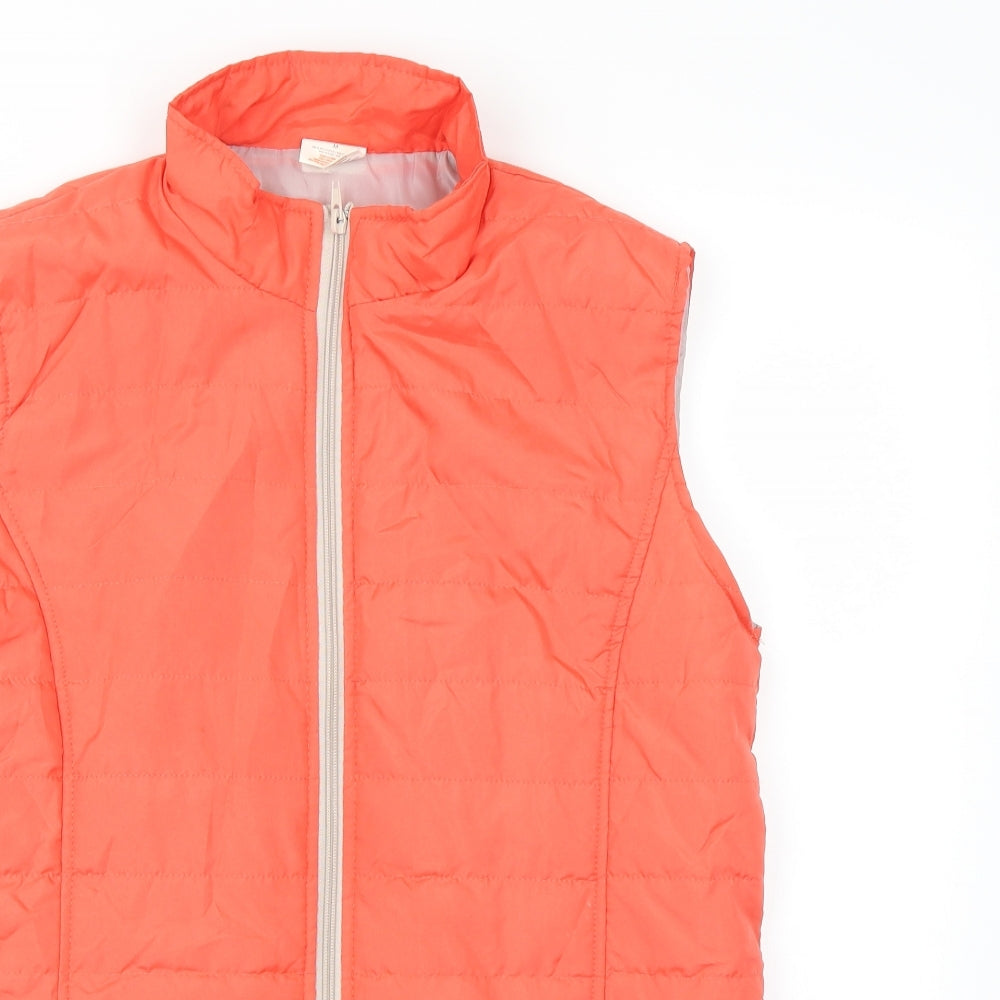 Anne De Lancay Womens Pink   Gilet Coat Size M  - Salmon Pink