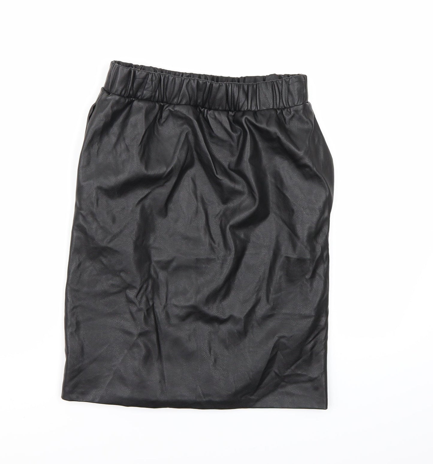 Topshop Womens Black   A-Line Skirt Size 8