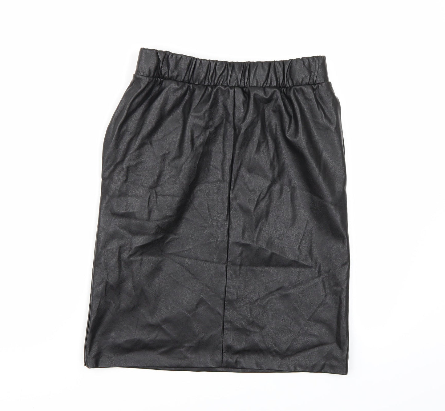 Topshop Womens Black   A-Line Skirt Size 8