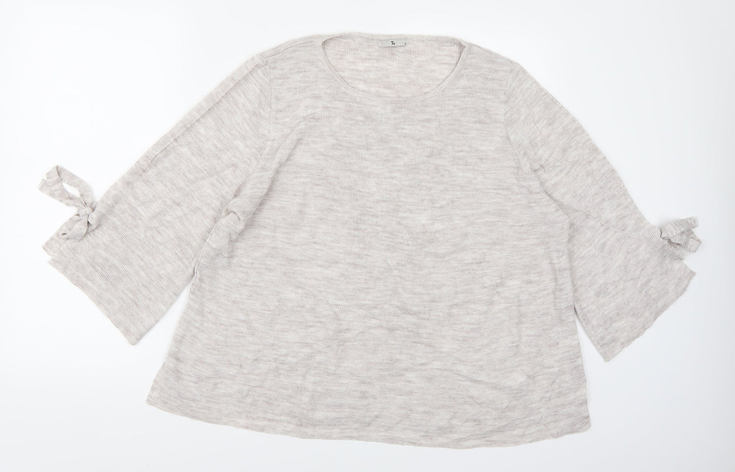 TU Womens Ivory  Knit Pullover Jumper Size 20