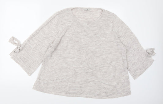TU Womens Ivory  Knit Pullover Jumper Size 20