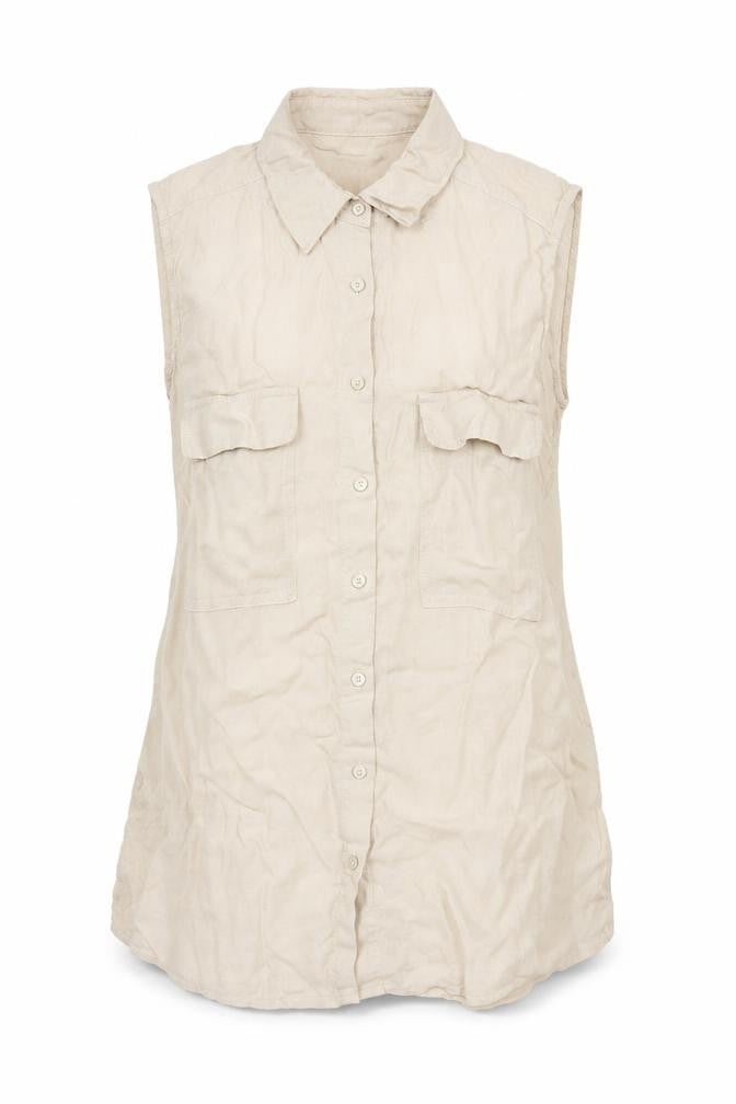 Gap Womens Beige   Basic Button-Up Size M
