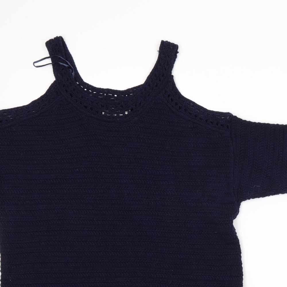 F&F Womens Blue  Knit Pullover Jumper Size 6