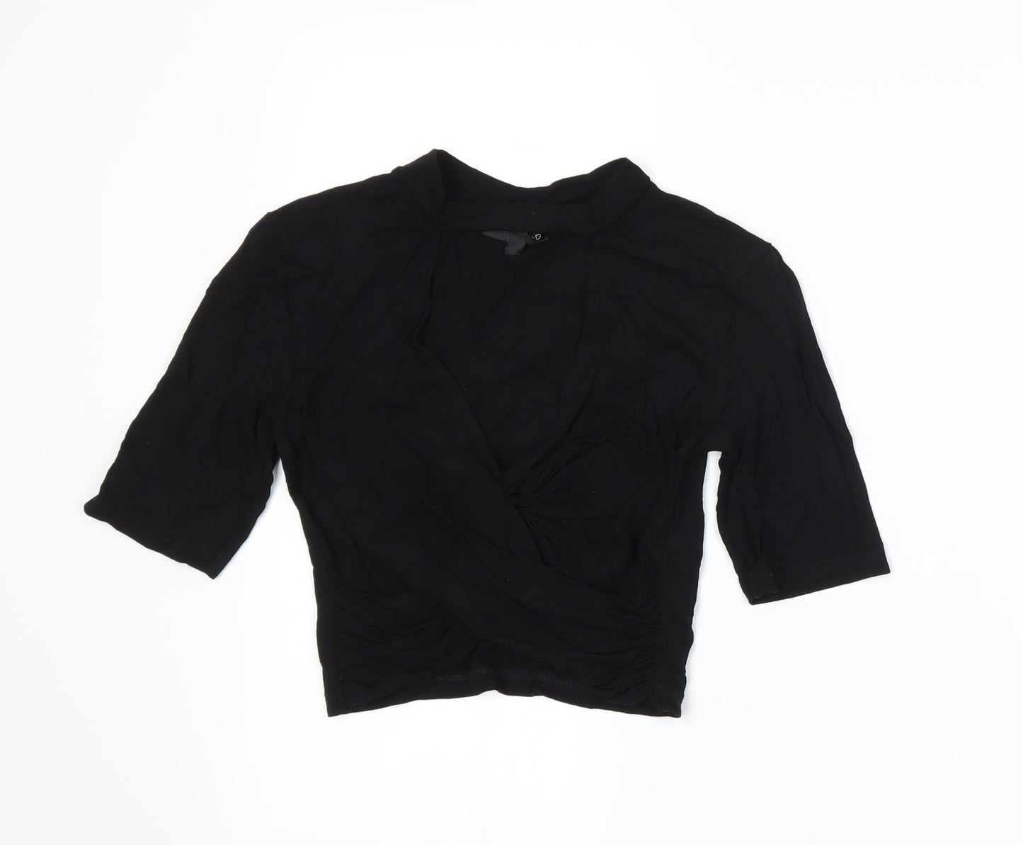 Topshop Womens Black   Basic T-Shirt Size 8