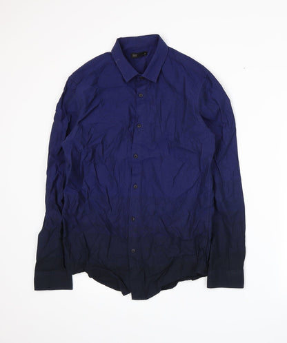 Additional front view of Seed men’s blue button-up, size S