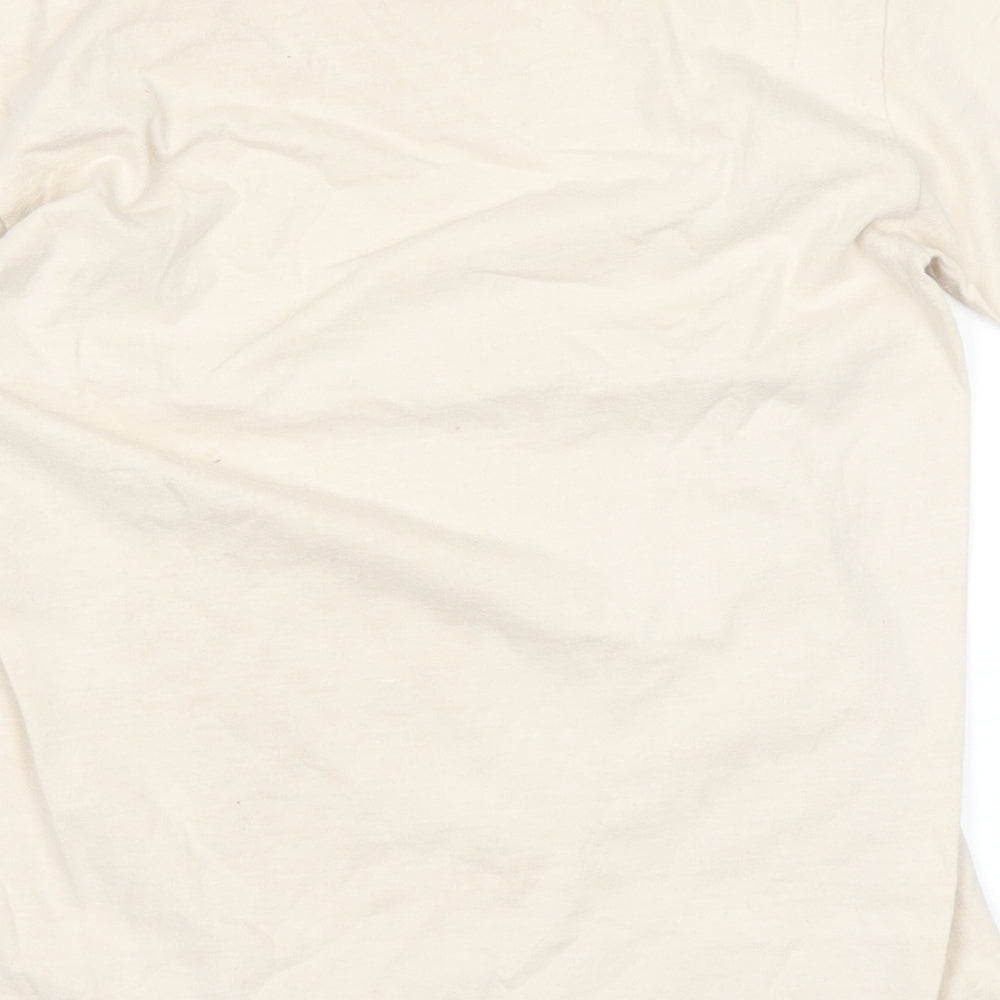 Crazy Shirts Girls Beige   Basic T-Shirt Size M