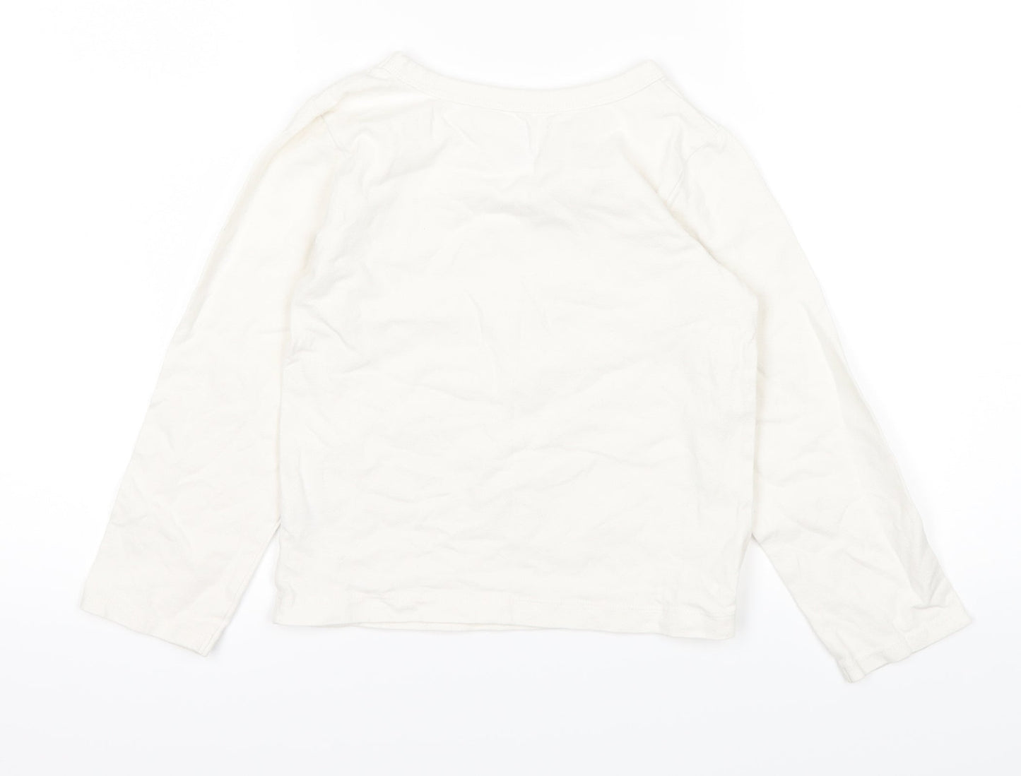 Carter's Girls White   Basic T-Shirt Size 6 Years