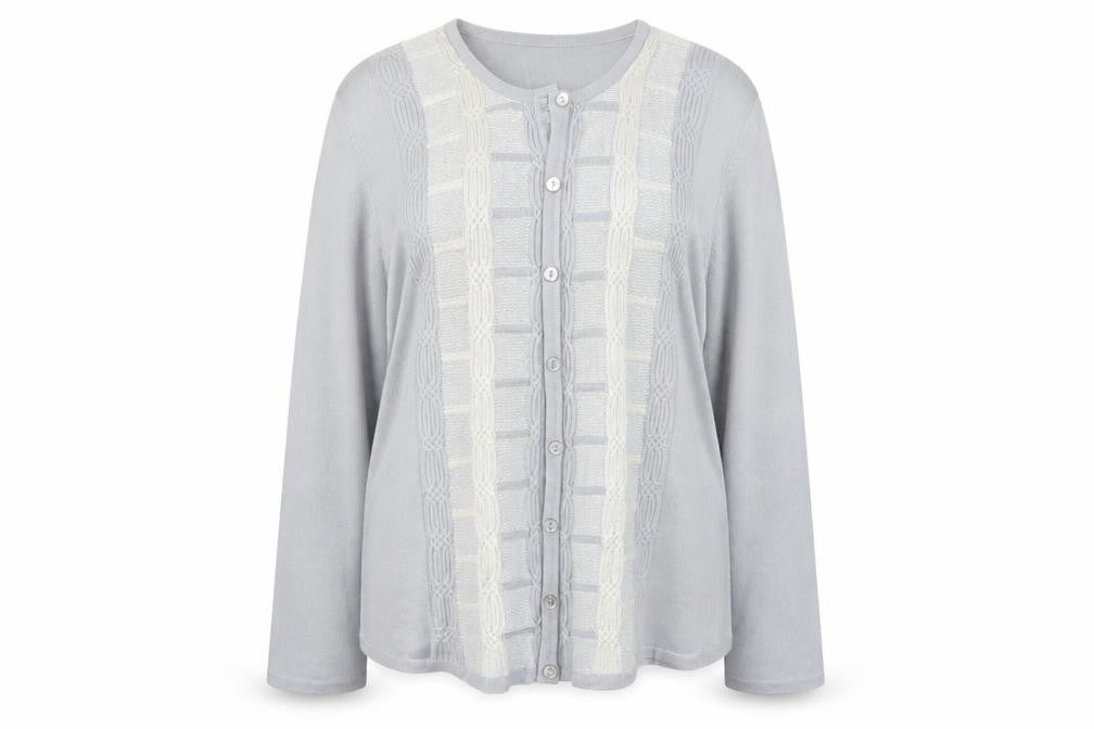 Bonmarché Womens Blue Cardigan Jumper Size XL