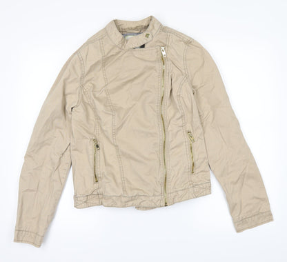 Additional front view of F&F women’s brown jacket, size UK 12