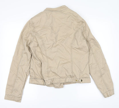 Back view of F&F women’s brown jacket, size UK 12