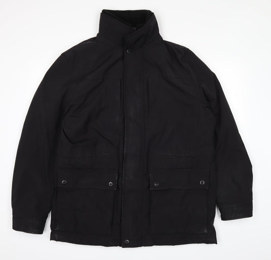 Collezione Womens Black   Bomber Jacket Coat Size L