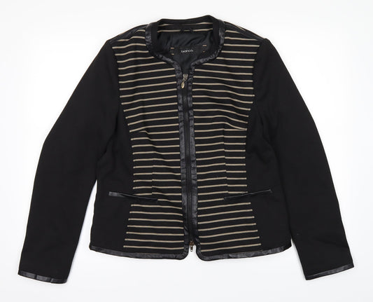 Bianca Womens Black   Jacket  Size 14