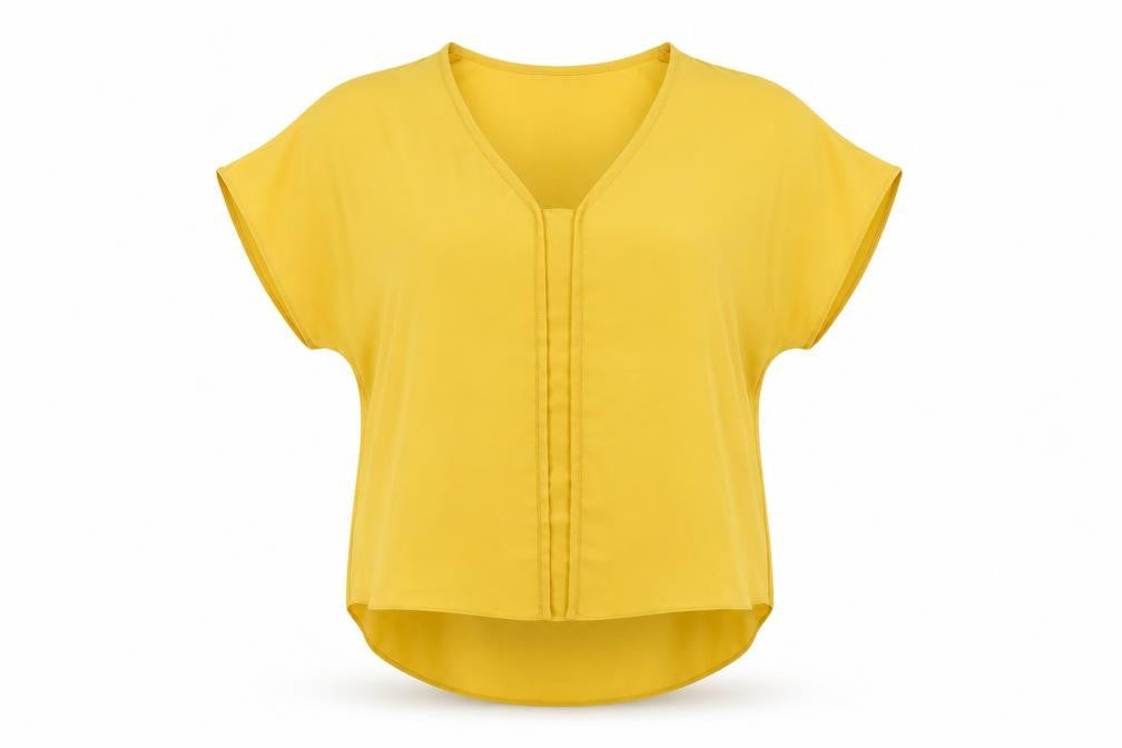 Atmosphere Womens Yellow   Basic T-Shirt Size 6  - Cut Out Shoulder