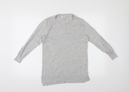 Front view of Next women’s grey jumper, size UK 8