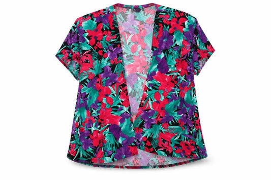 ISLE Womens Pink Floral  Cardigan Jumper Size 10