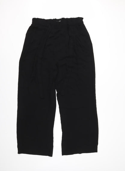 Additional front view of Desires women’s black trousers, size UK 14, 28-inch leg