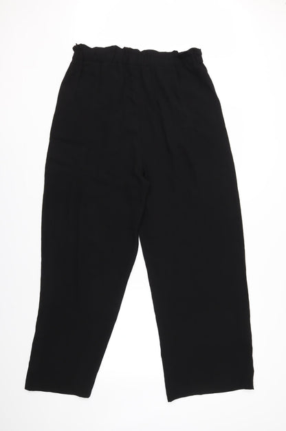 Back view of Desires women’s black trousers, size UK 14, 28-inch leg