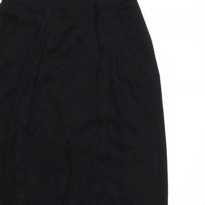 Close-up detail of Desires women’s black trousers, size UK 14, 28-inch leg