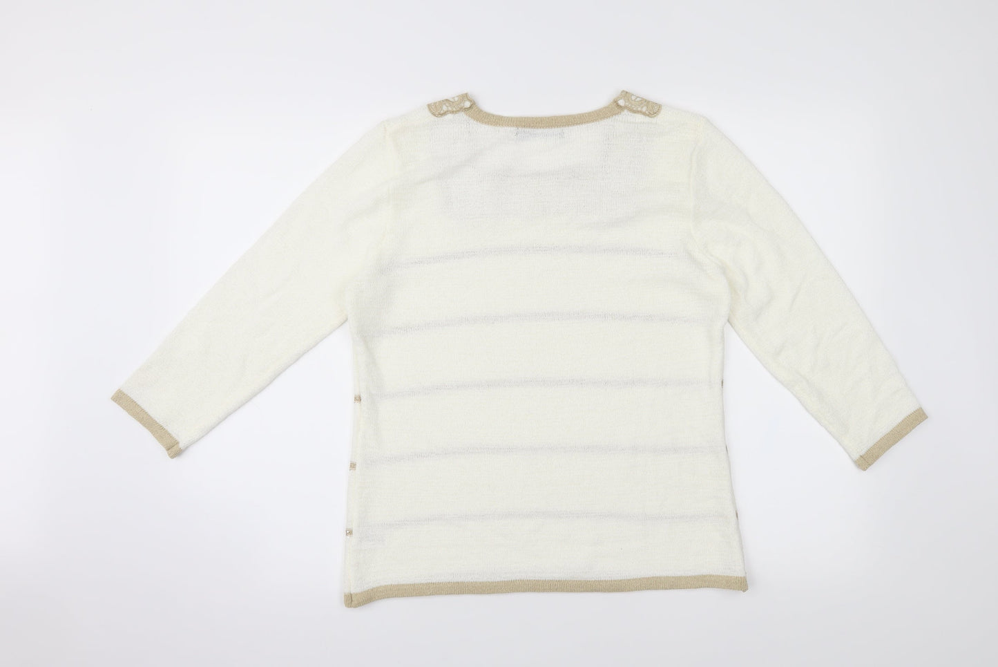 Bon Marché Womens White   Basic T-Shirt Size S
