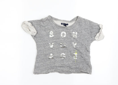 Additional front view of Gap girls’ grey jumper, size 3-4, years