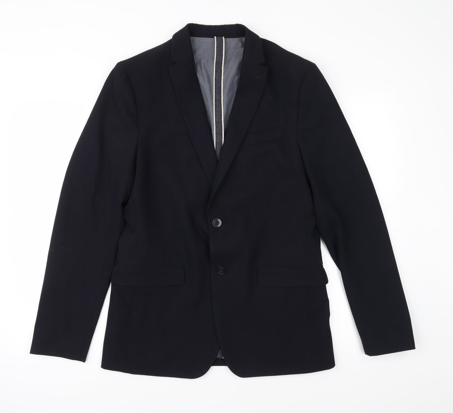 Zara Mens Blue   Jacket Suit Jacket Size 40