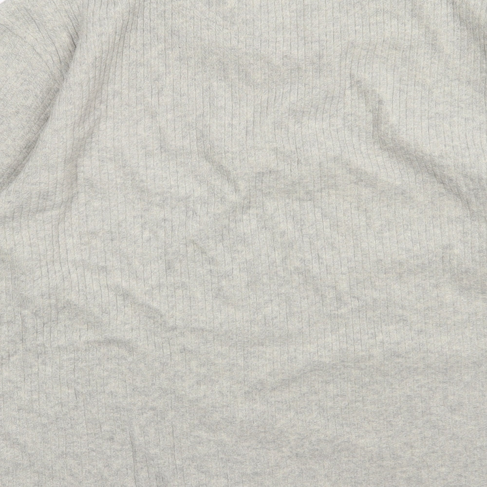 Trader Mens Beige  Fleece Pullover Sweatshirt Size L