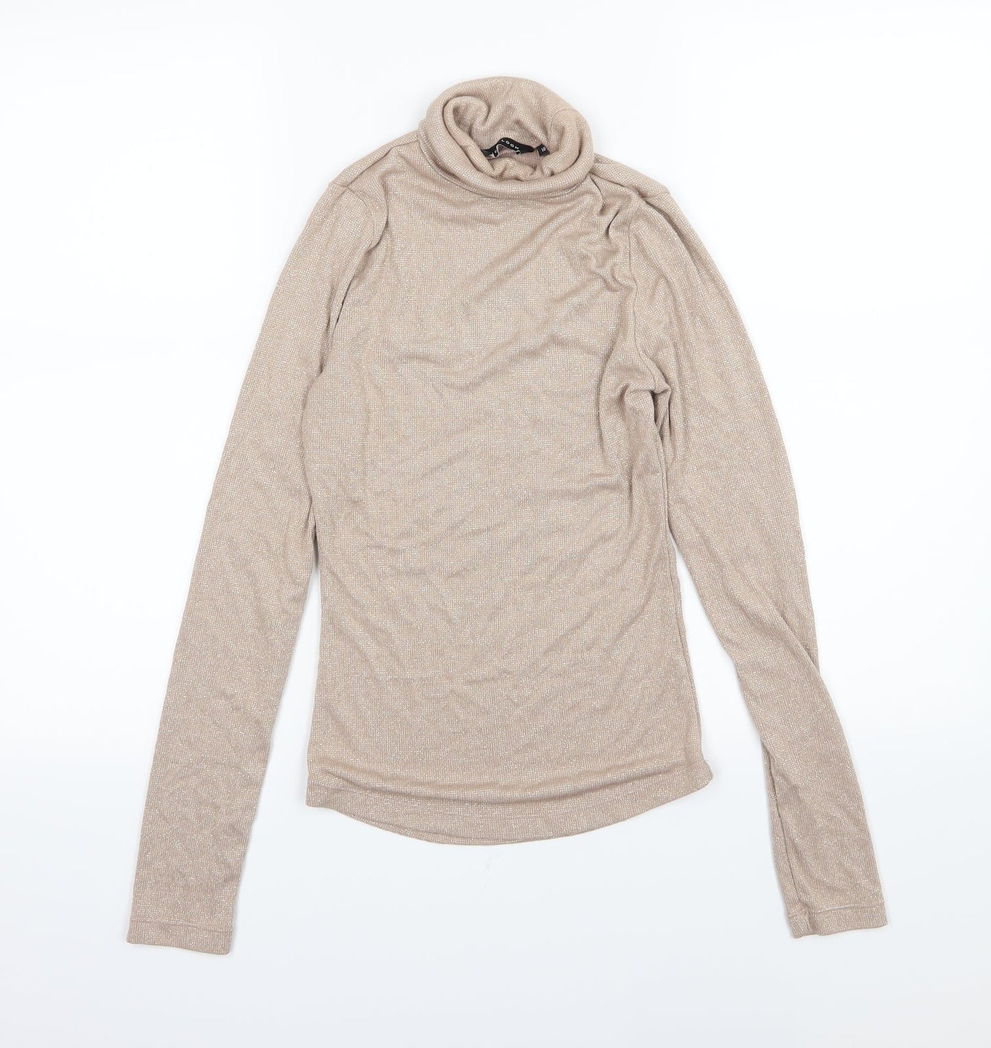 New Look Womens Beige  Knit Pullover Jumper Size 10