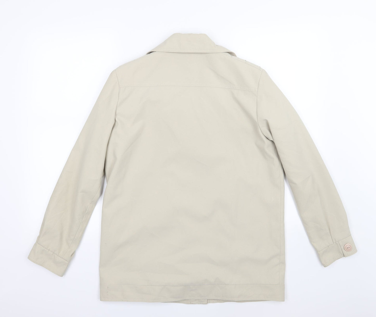 Finesse Womens Beige   Overcoat Coat Size 10