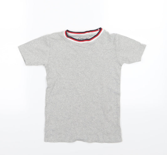 NEXT Boys Grey Striped Jersey  Pyjama Top Size 9 Years